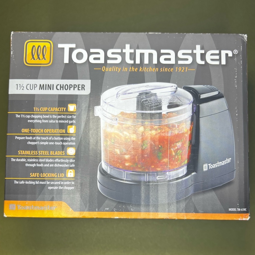 Toastmaster Black Mini Chopper - NIB